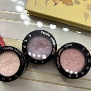 Sephora Shimmer Eyeshadow Set - Pink and Cream